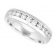 White/Yellow Gold Wedding Band Mens/ Ladies Channel Setting
